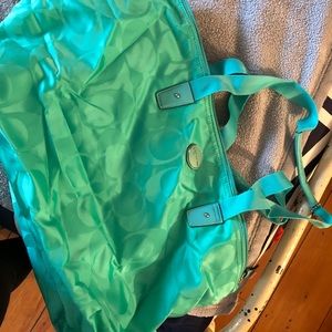 Coach bag with small insert